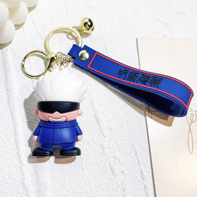 Chaveiro JJK Chibi, Kit com Personagens + Pingente Temático