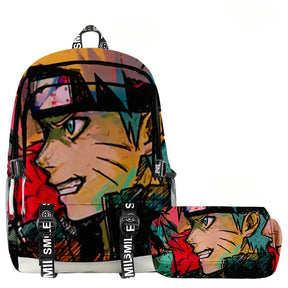 Mochila Naruto + Estojo (Brinde)