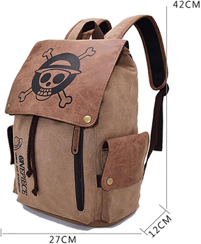 Mochila Jolly Roger Wanted Adventure + Chaveiro Gomu Gomu no Mi (Brinde)