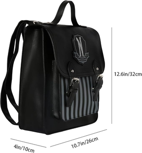 Mochila Wednesday Addams, Academia Nunca - Wandinha