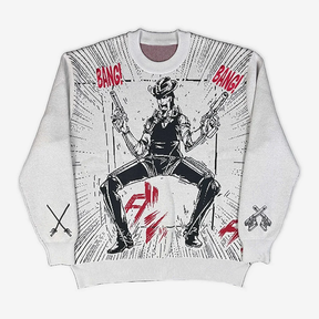 Suéter Oversized Mangá Harajuku Streetwear
